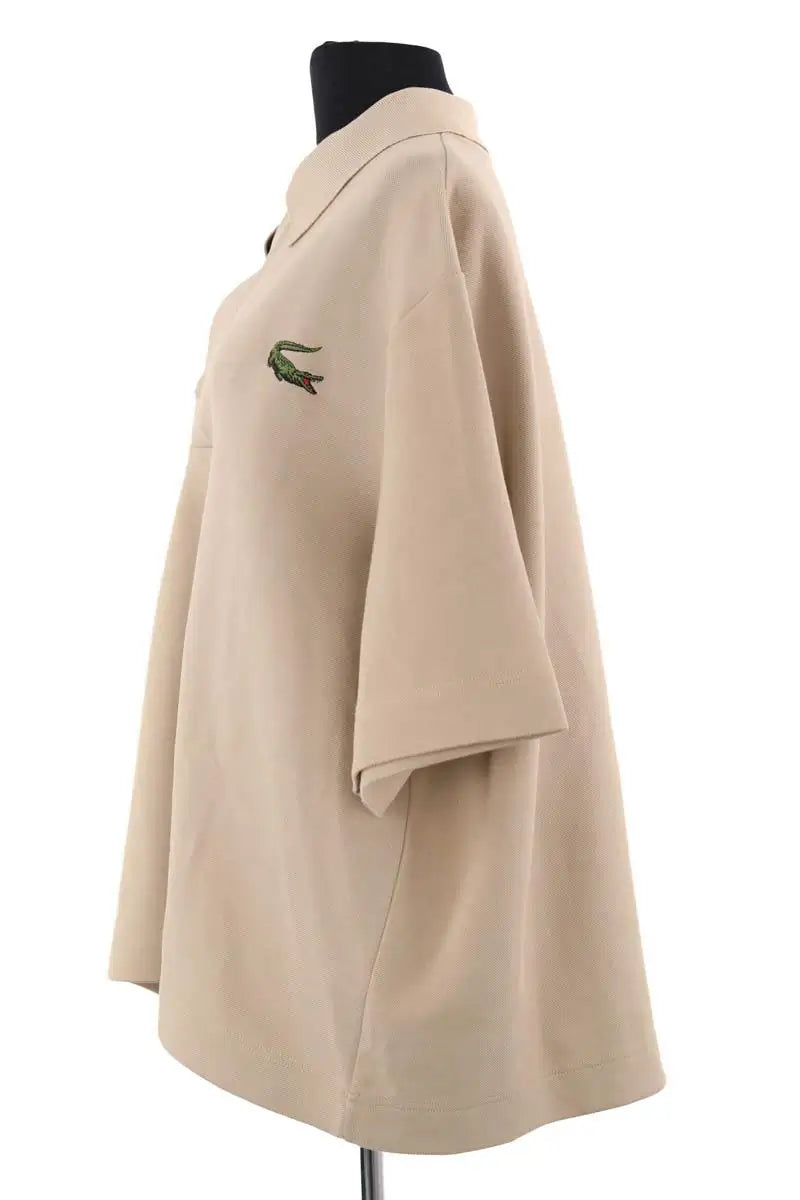 T-shirt Lacoste Camel en Coton