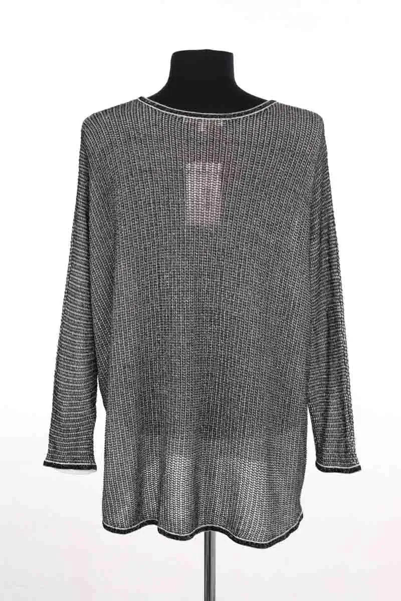 Pull Maje Anthracite en Coton
