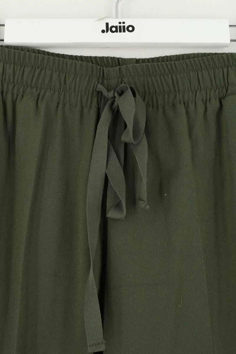 Pantalon droit Zadig & Voltaire Kaki en Synthétique