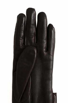 Gants Moncler Marron en Cuir