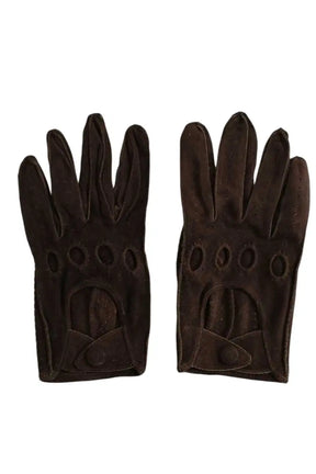 Gants Ralph Lauren Marron en Daim, taille XS - Seconde Main