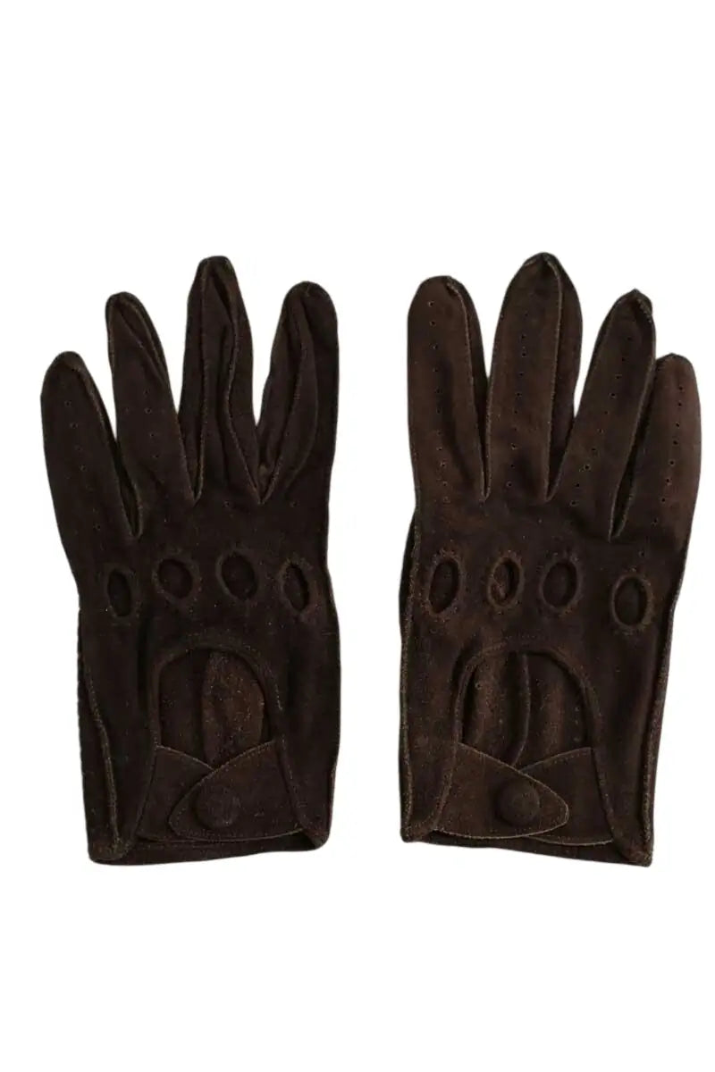 Gants Ralph Lauren Marron en Daim, taille XS - Seconde Main