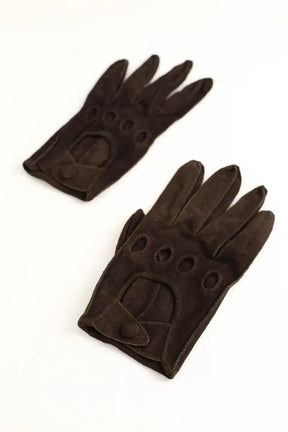 Gants Ralph Lauren Marron en Daim
