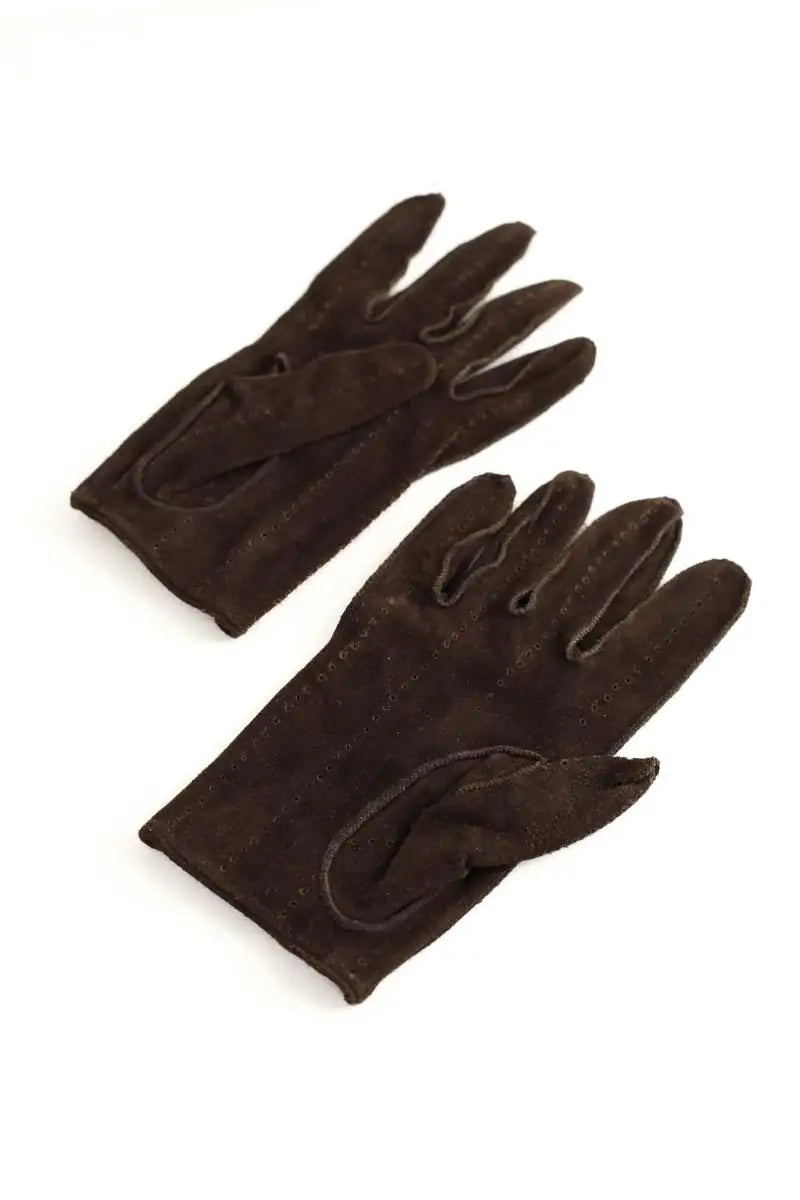 Gants Ralph Lauren Marron en Daim