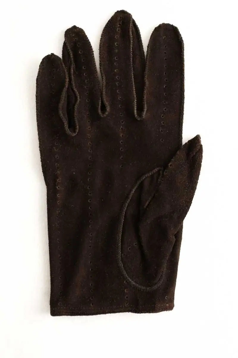Gants Ralph Lauren Marron en Daim