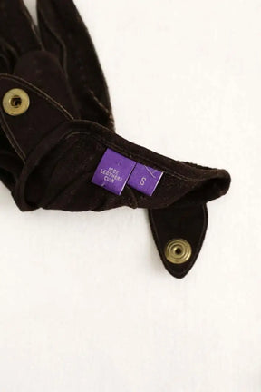 Gants Ralph Lauren Marron en Daim