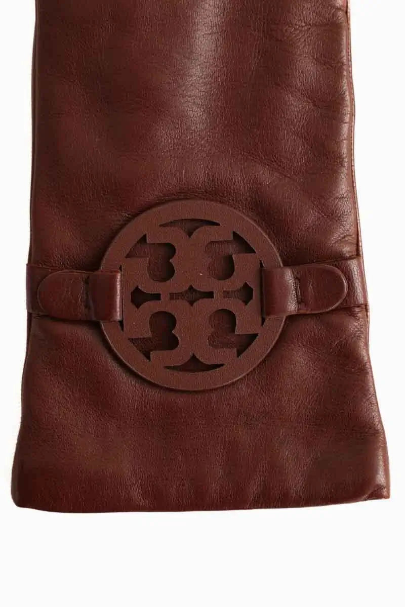 Gants Tory Burch Marron en Cuir
