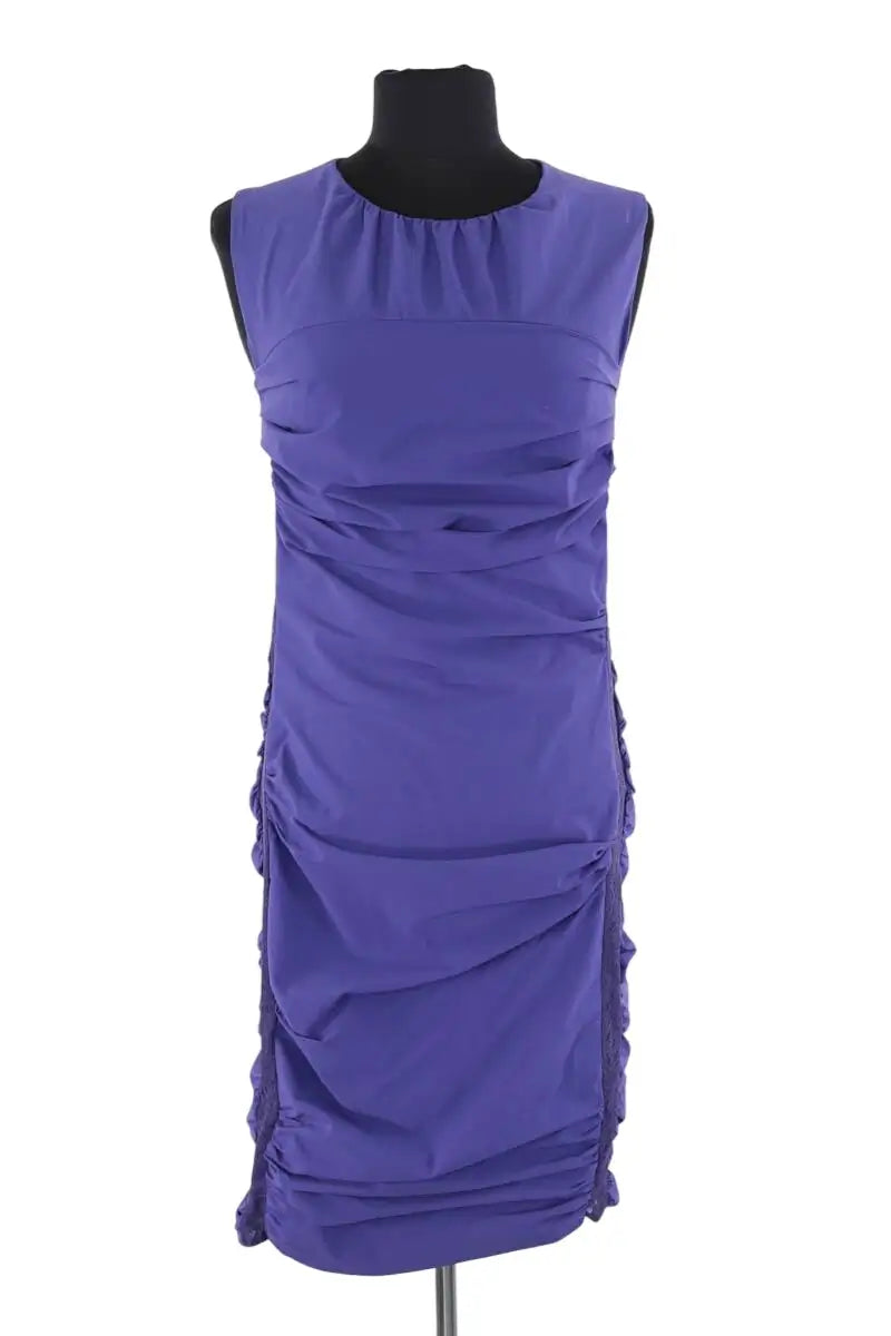 Robe Pinko Bleu en Synthétique, taille S - Seconde Main
