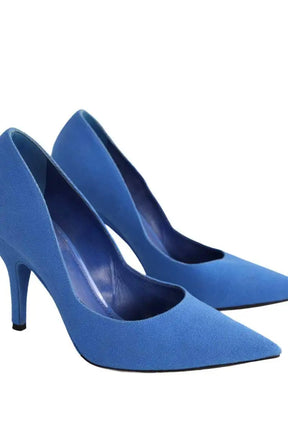 Talons Louis Vuitton Bleu en Tissu