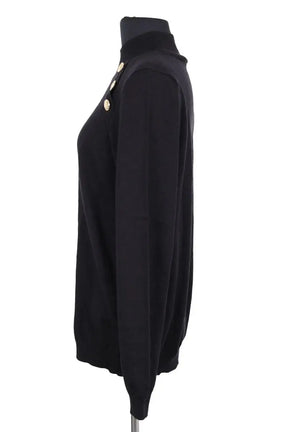 Pull Sézane Noir en Laine
