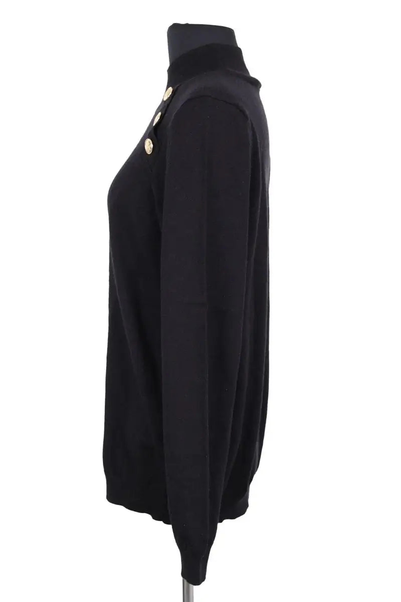Pull Sézane Noir en Laine