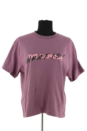 T-shirt The Kooples Violet en Coton, taille L - Seconde Main