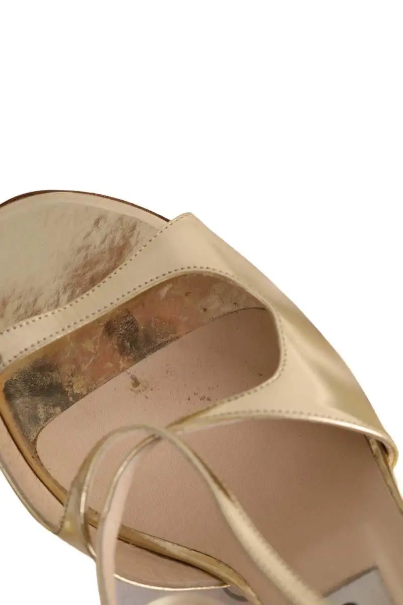 Talons Jimmy Choo Doré en Cuir