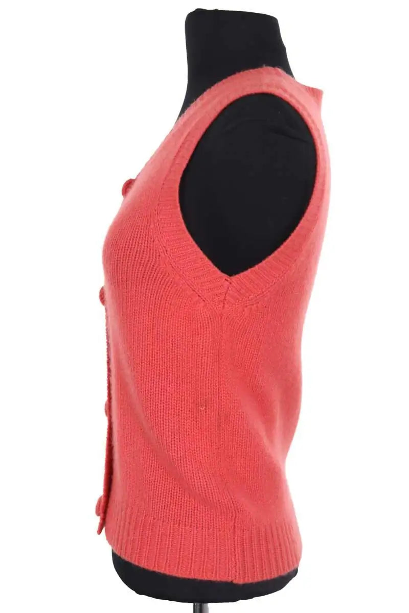 Gilet Agnès B. Orange en Cachemire