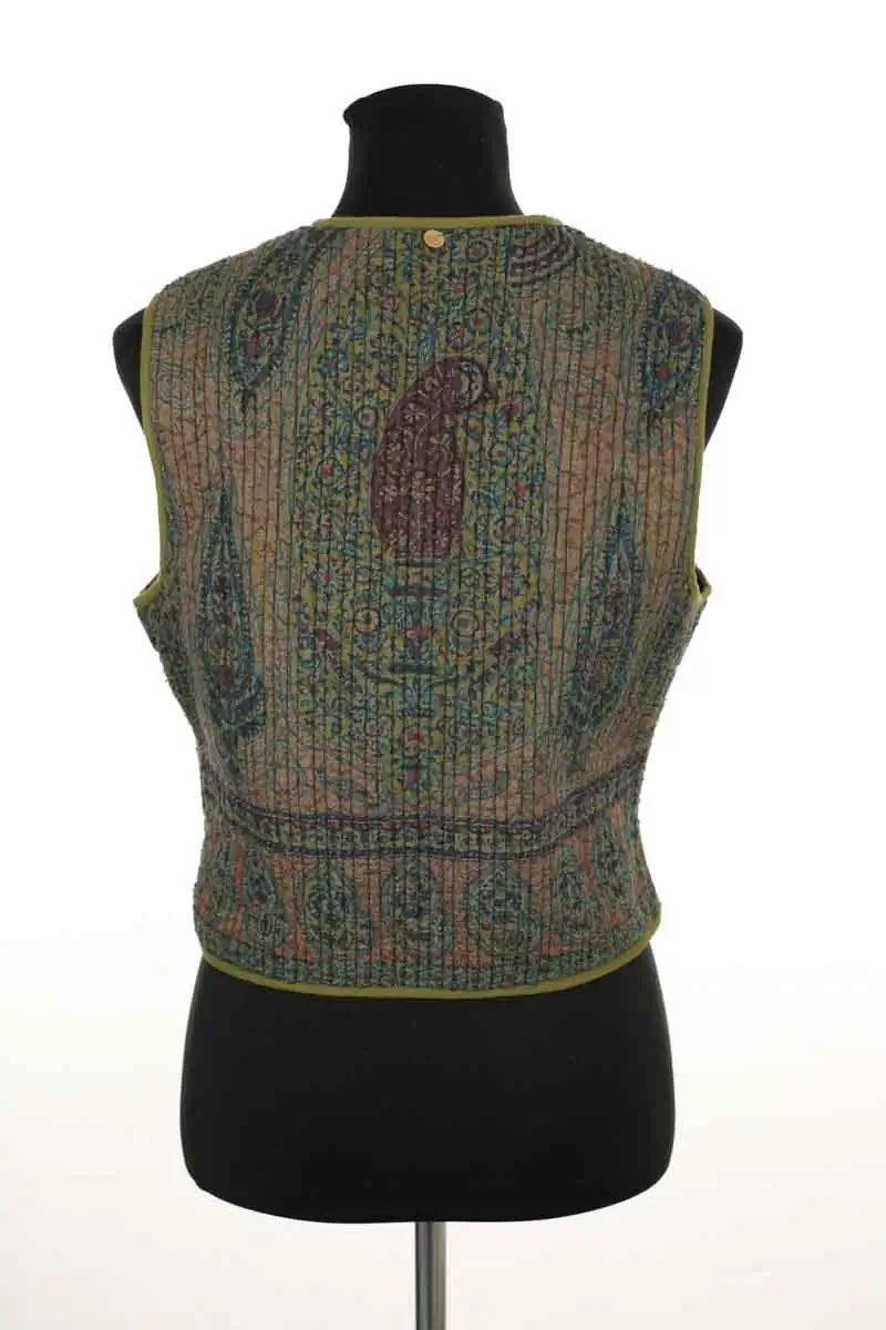 Gilet Antik Batik Kaki en Coton