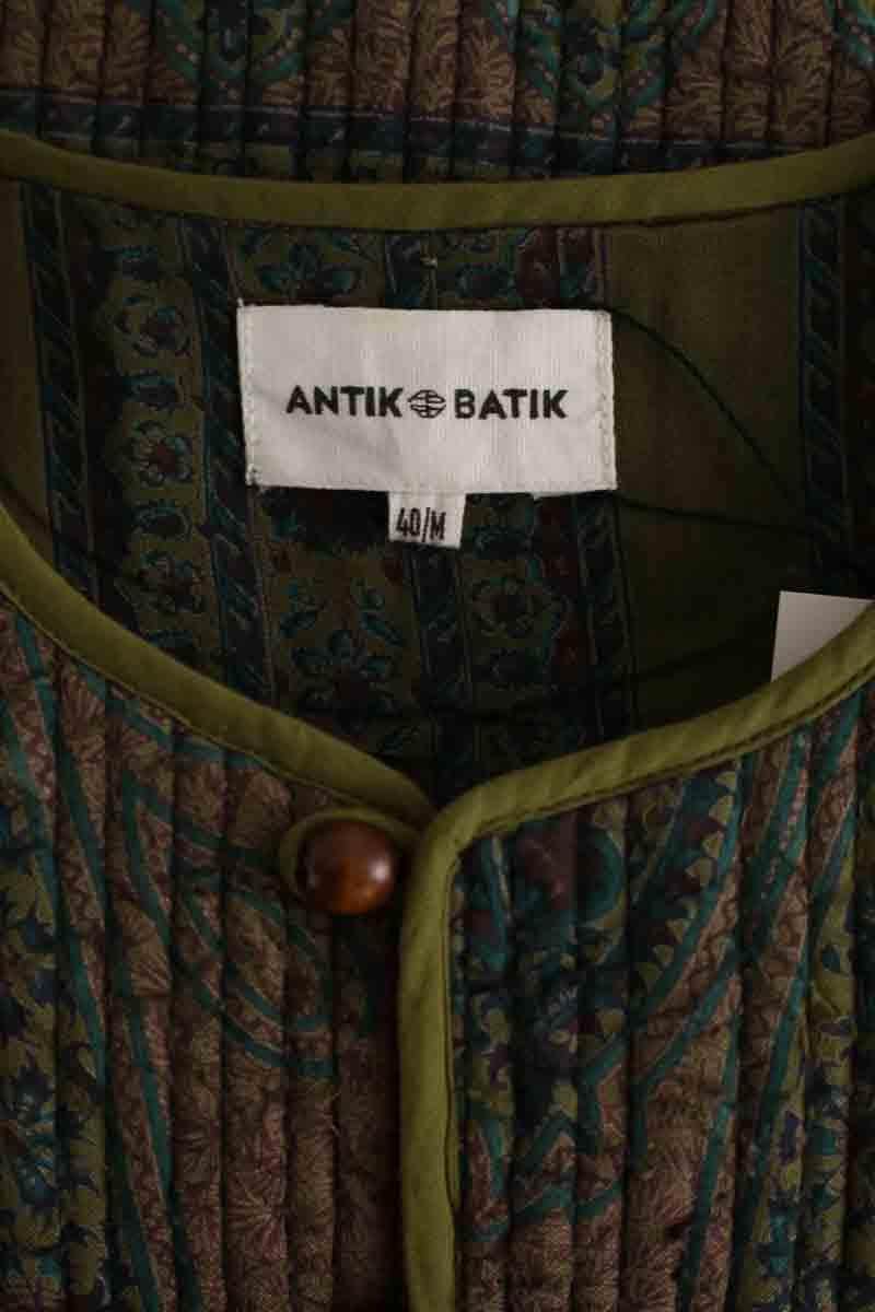 Gilet Antik Batik Kaki en Coton