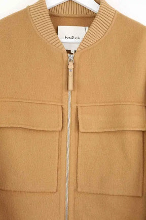 Gilet Ba&Sh Camel en Laine
