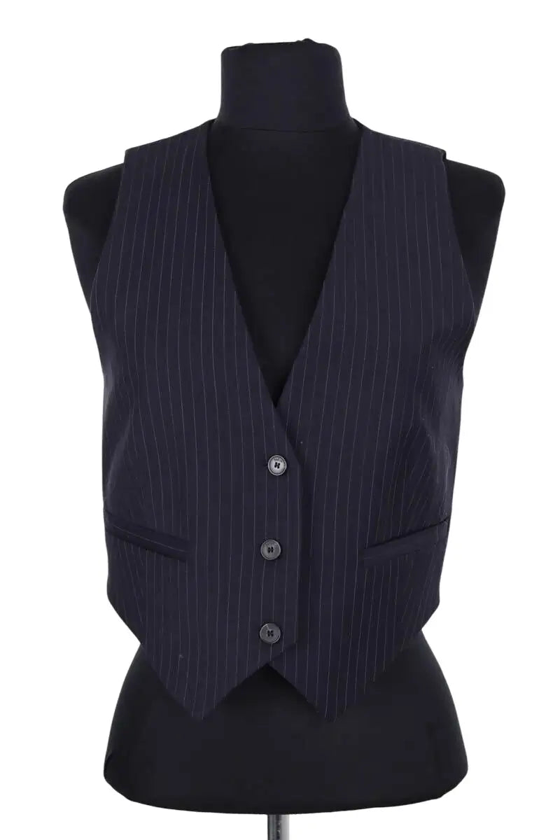 Gilet Ba&Sh Marine en Synthétique, taille S - Seconde Main