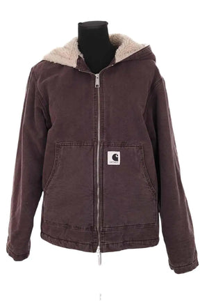 Gilet Carhartt Hooded jacket Marron en Synthétique, taille XS - Seconde Main