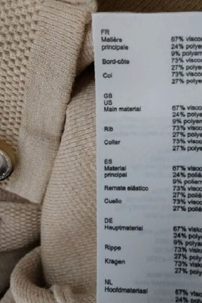 Gilet Claudie Pierlot Beige en Viscose