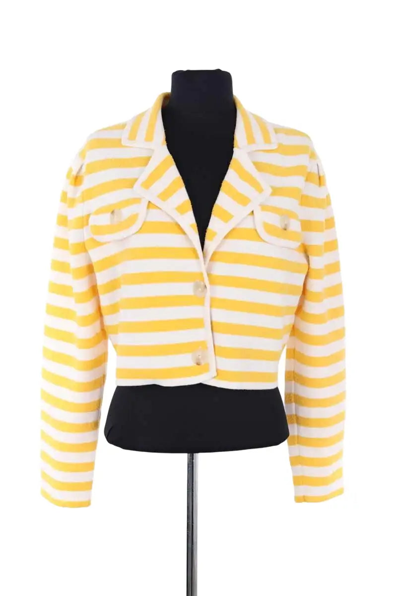 Gilet Claudie Pierlot Jaune en Coton, taille XS - Seconde Main