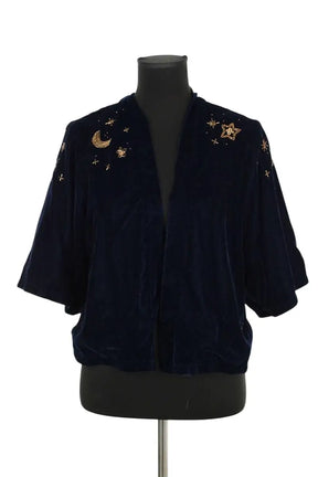 Gilet Des Petits Hauts Marine en Synthétique, taille S - Seconde Main