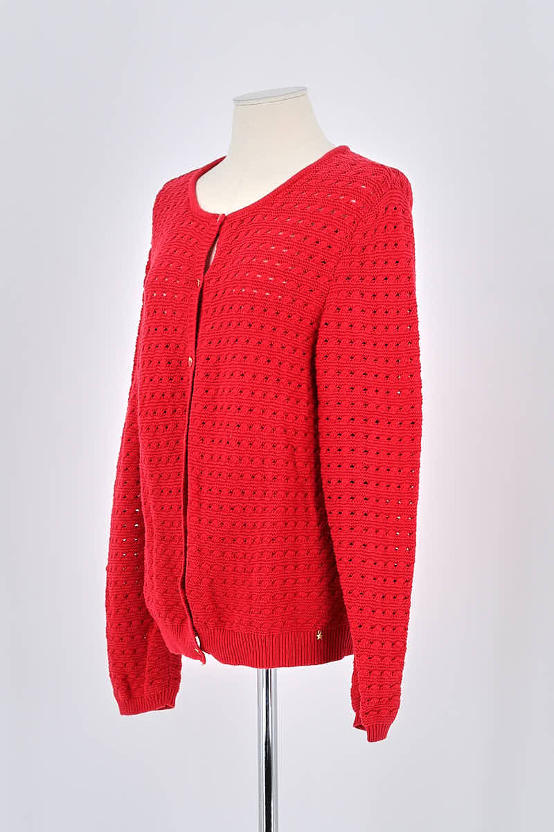 Gilet Des Petits Hauts Rouge en Coton