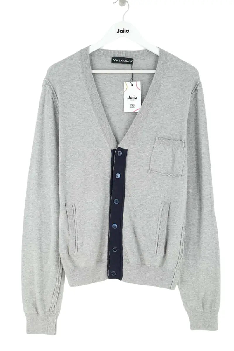 Gilet Dolce & Gabbana Gris en Coton, taille M - Seconde Main