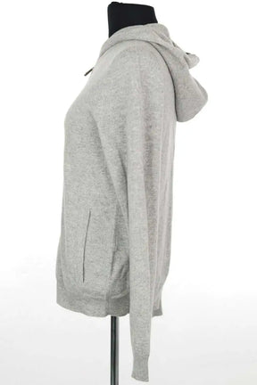 Gilet Eric Bompard Pull à capuche zippé Gris en Cachemire