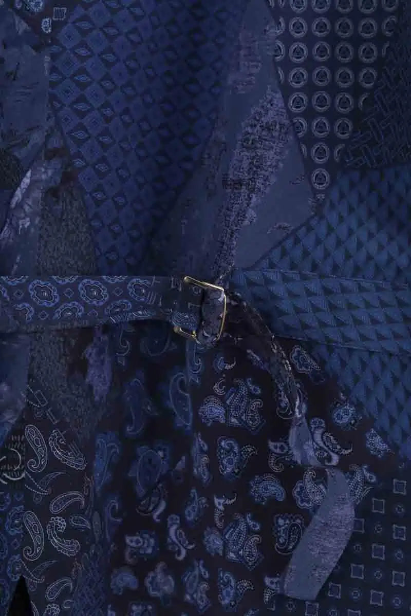 Gilet Etro Bleu en Synthétique