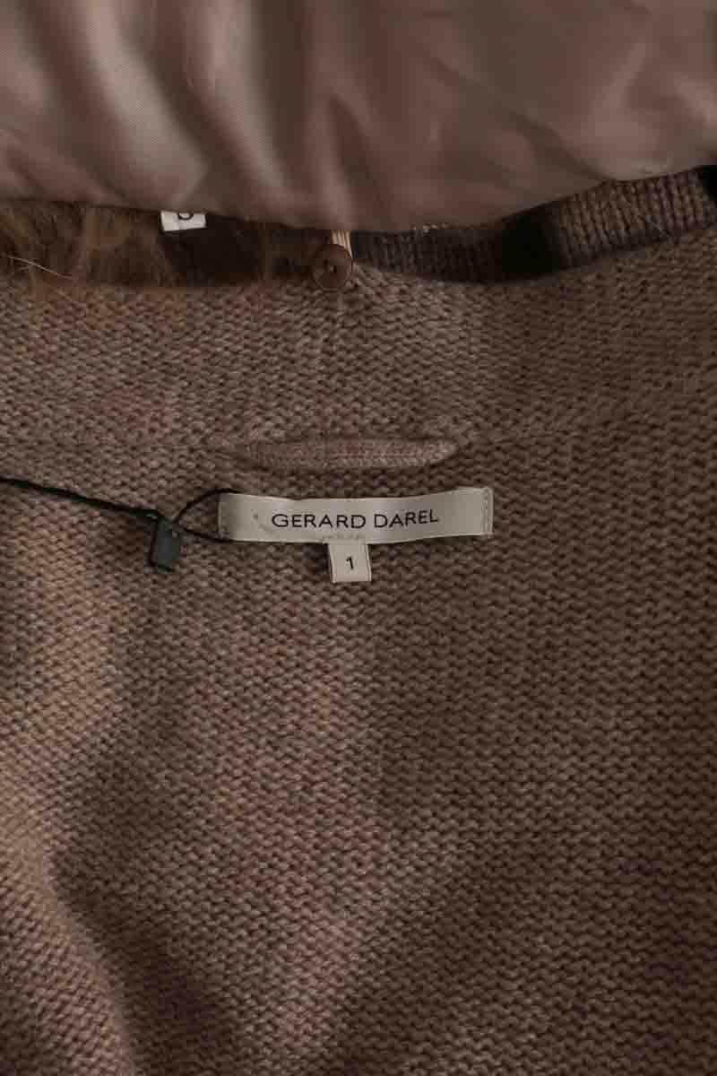 Gilet Gerard Darel Beige en Cachemire