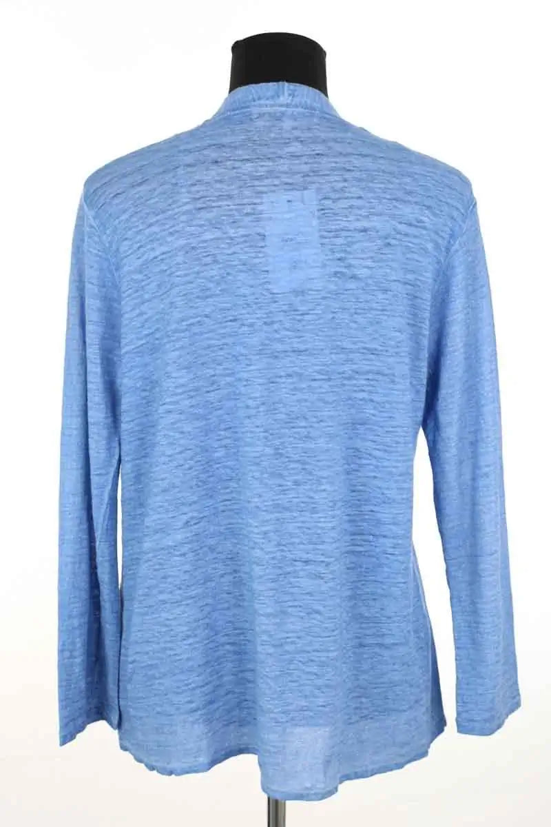Gilet Gerard Darel Bleu en Lin