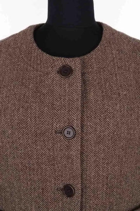 Gilet Gerard Darel Marron en Laine
