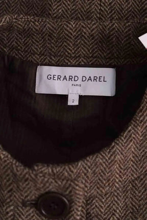 Gilet Gerard Darel Marron en Laine