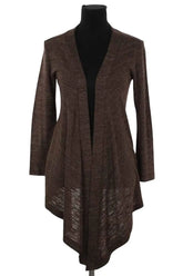 Gilet Gerard Darel Marron en Viscose, taille S - Seconde Main