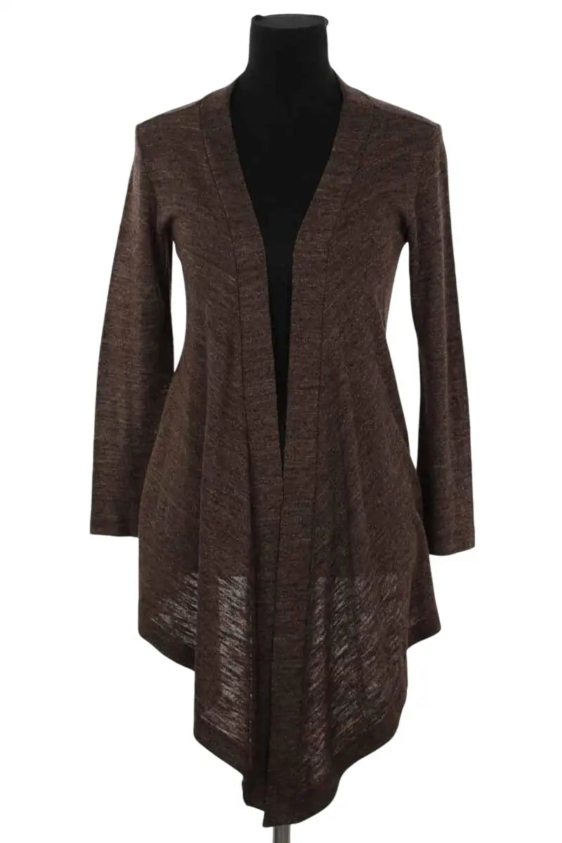 Gilet Gerard Darel Marron en Viscose, taille S - Seconde Main