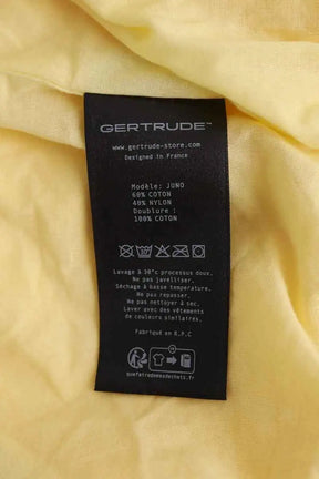 Gilet Gertrude+Gaston Jaune en Coton