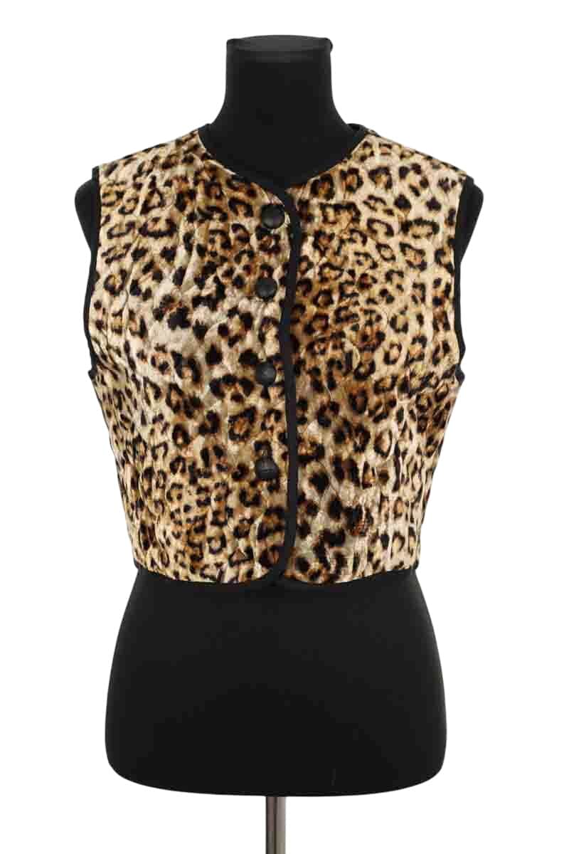 Gilet Jane Wood Marron en Polyester, taille S - Seconde Main