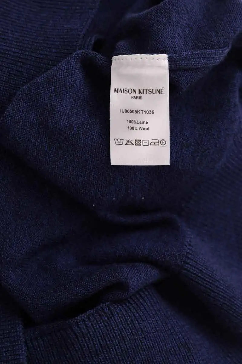 Gilet Kitsuné Marine en Laine