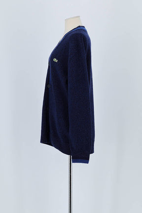 Gilet Lacoste Bleu en Laine
