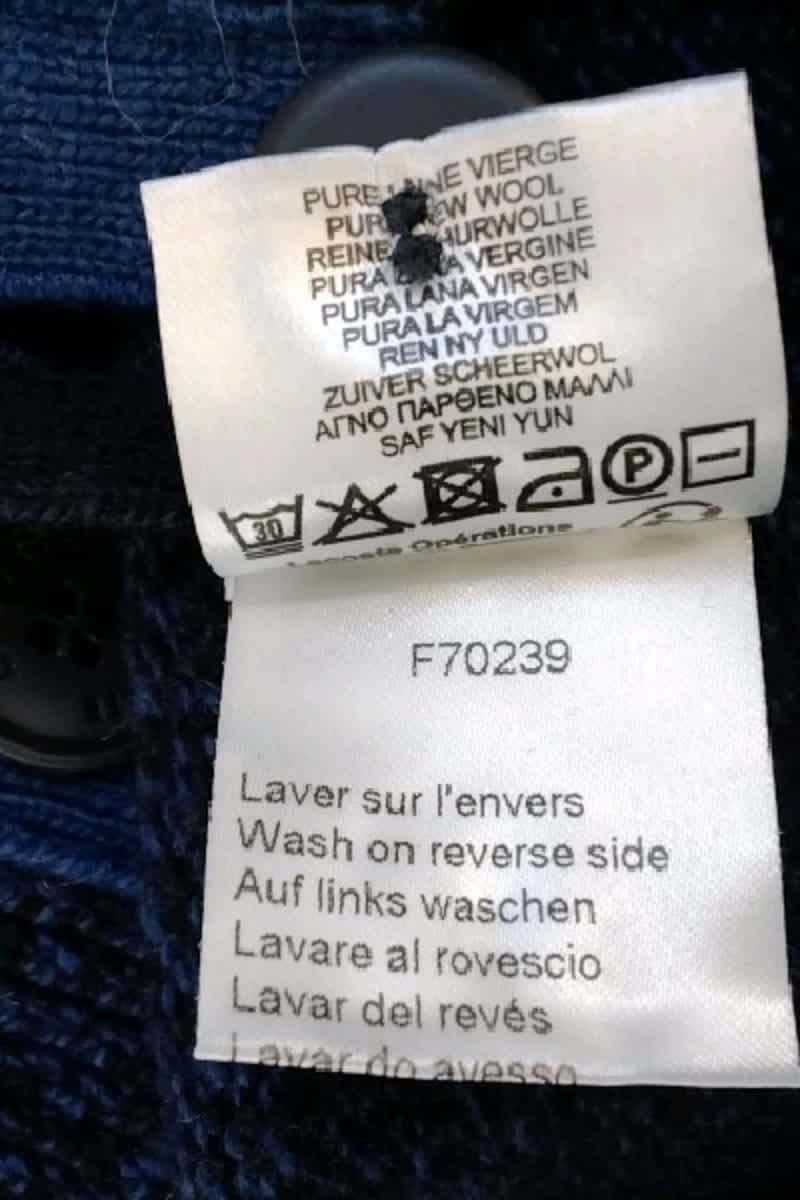 Gilet Lacoste Bleu en Laine