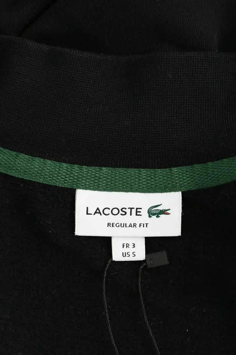 Gilet Lacoste Noir en Coton