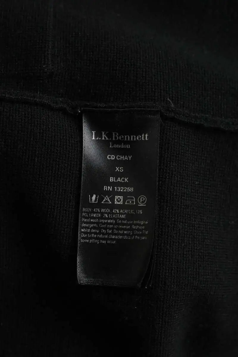 Gilet LK Bennett Cd chay Noir en Laine