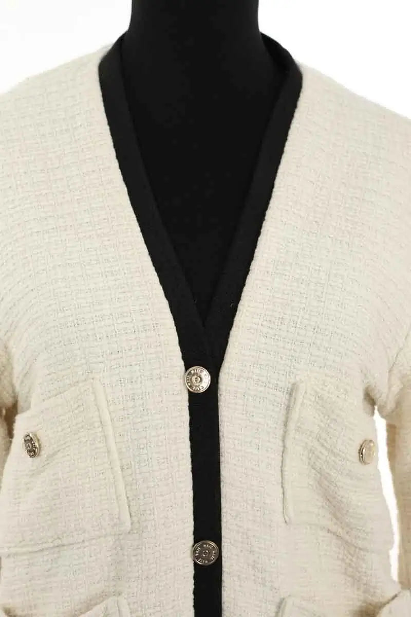 Gilet Maje Beige en Coton