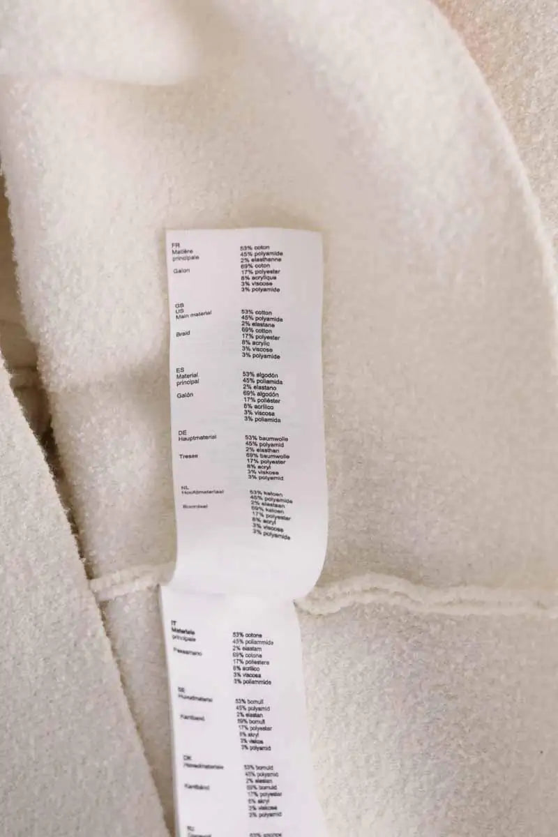 Gilet Maje Blanc en Coton