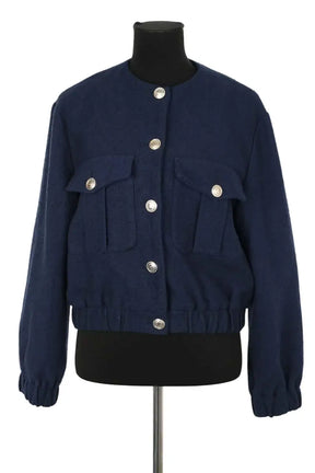 Gilet Maje Bleu en Coton, taille M - Seconde Main