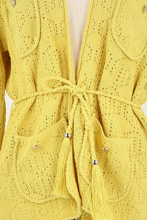 Gilet Maje Jaune en Coton