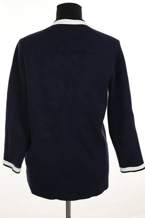 Gilet Maje Marine en Coton