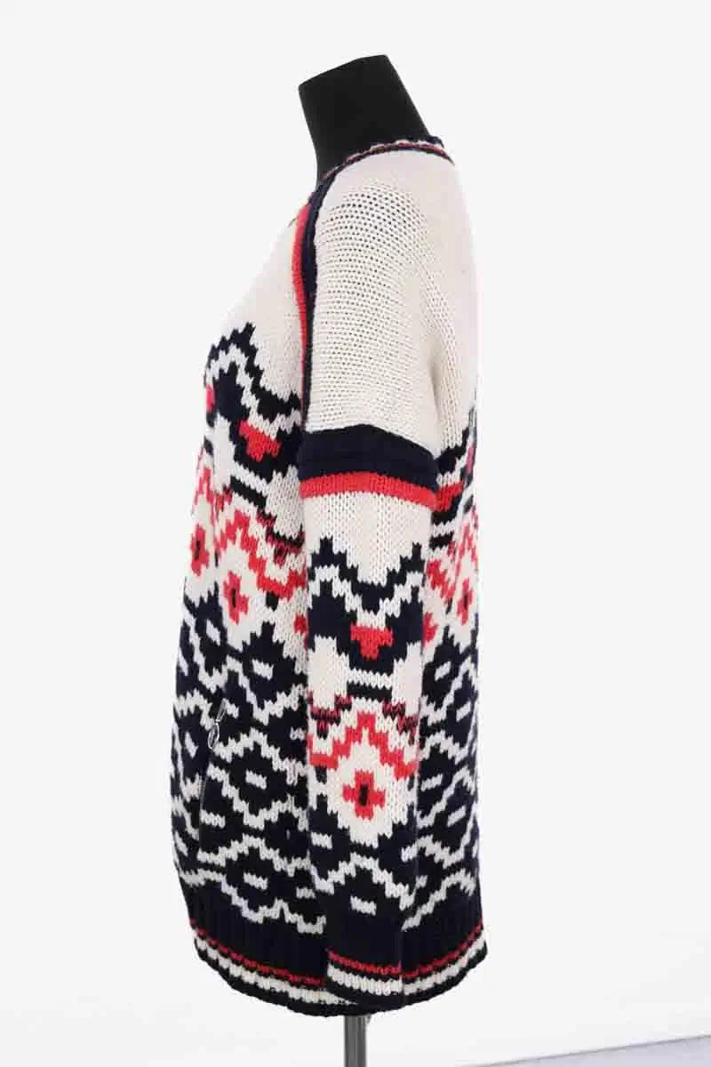 Gilet Maje Marine en Laine