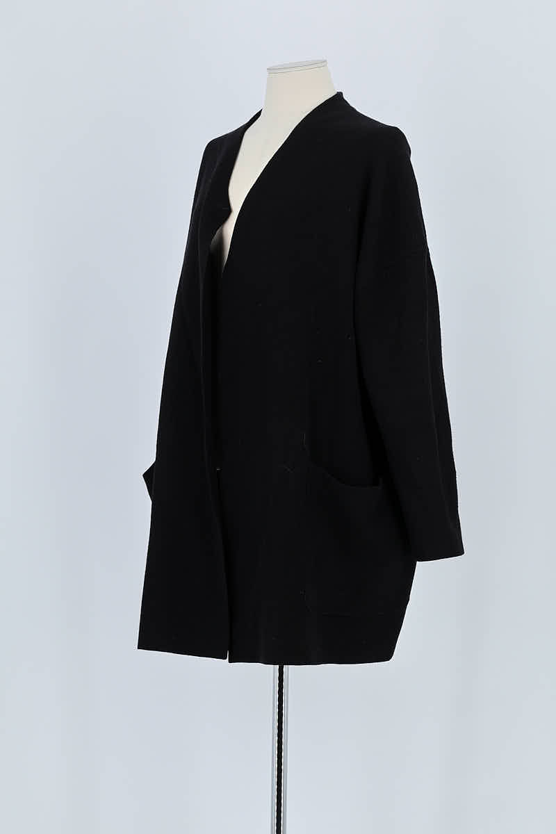 Gilet Maje Noir en Laine